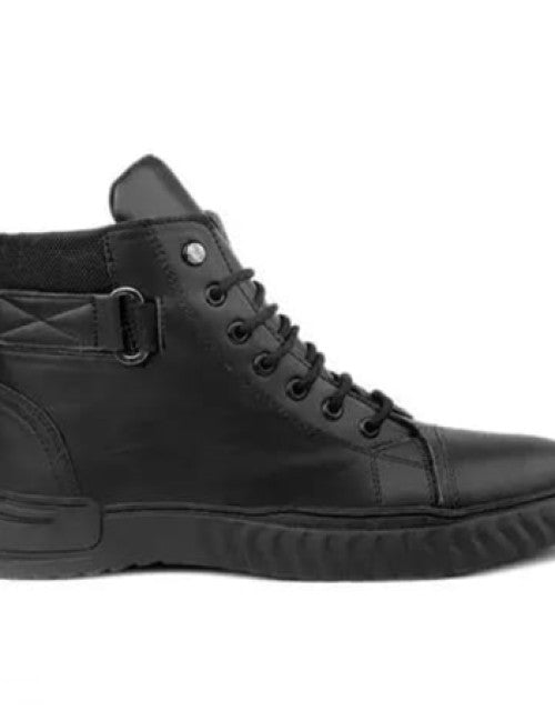 Stylist Black Boot Shoes For Men Dropdash