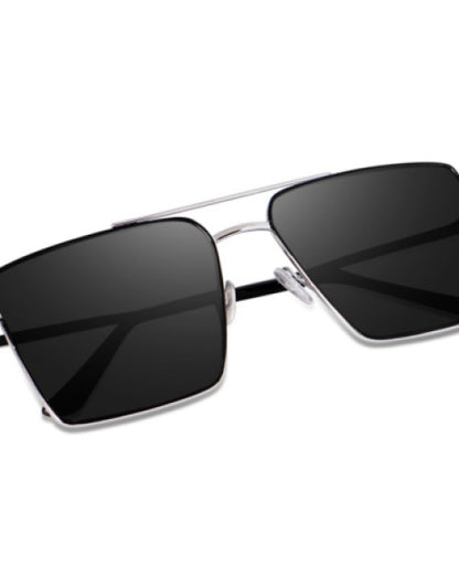 Sunglasses with Silver Frame,Goggles For Men's and Women's UV Protected Dropdash