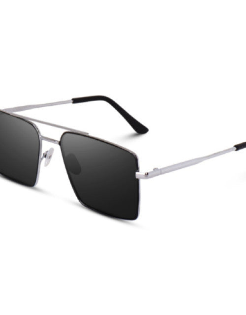 Sunglasses with Silver Frame,Goggles For Men's and Women's UV Protected Dropdash