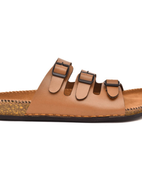 Tan Casual sandal for men Stylish Lightweight Daily use Durable Comfortable Dropdash