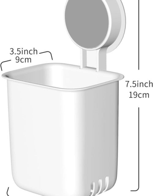 Toothbrush Holder for Bathroom, Plastic Wall Mounted Self Adhesive ( Pack Of 2 ) Dropdash