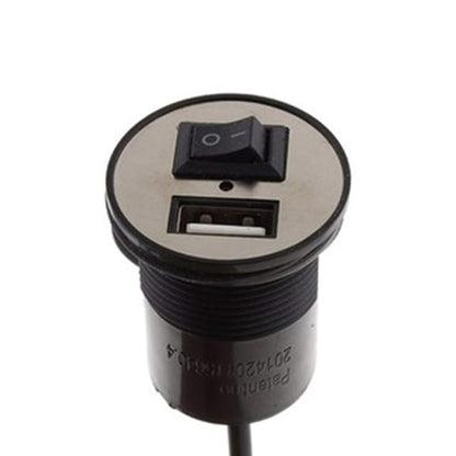 Waterproof Fast Mobile Charger for Bike with Switch Socket 12 Volt SourceInfi