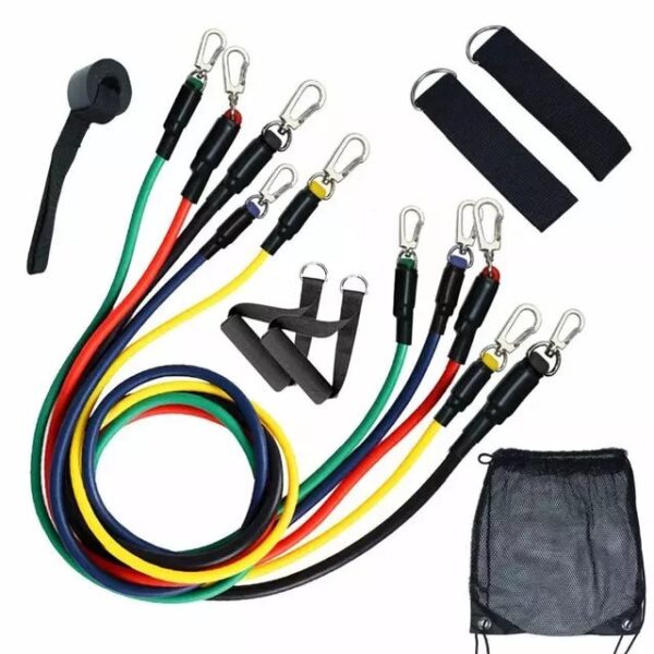 11 Pis Gym Power Resistance Band Set