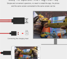 Type-C To HDMI Three In One Mobile Phone Projection Cable