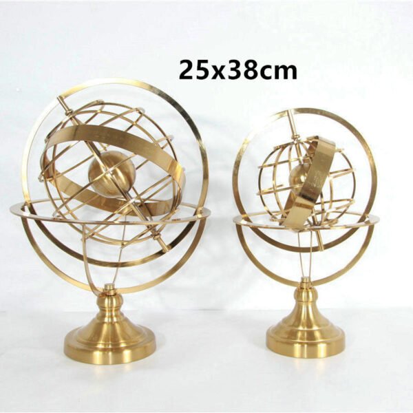 Fashion Creative Metal Rotating Globe Ornaments