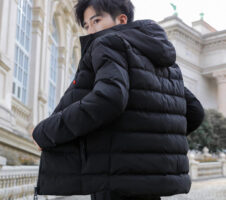 Down Padded Jacket Trend Men's Short Winter Warm Cotton Hooded Youth Winter Jacket