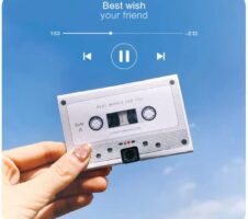 DIY Recording Chip Phonograph Confession Greeting Card Music Box Birthday Card