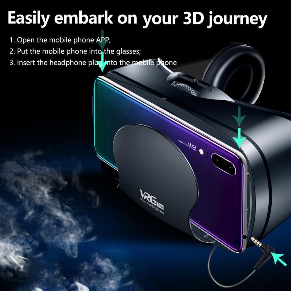 1620359270261 VR Helmet 3D Glasses Virtual Reality Support 0-800 Myopia For Smartphone Smart Phone Headset My Store