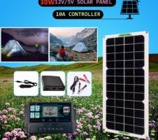 Solar Panel Car Van Caravan Camper Monocrystalline Portable Battery Charger