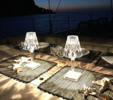 Diamond Acylic Table Lamp Night Light Italy Princess Deck Lamp Modern Atmosphere