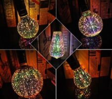 3D LED Bulb Star E27 Vintage Edison Night Light Colorful Bombillas Retro Glass Lampara