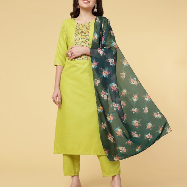 Amazing Party Wear Kurti Pant With Dupatta Set