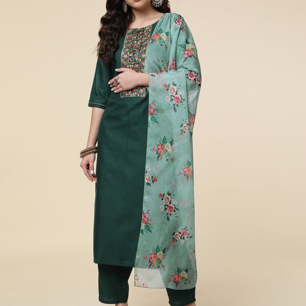 Amazing Party Wear Kurti Pant With Dupatta Set