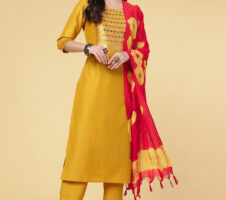 Women Party Wear Kurti Pant With Dupatta Set