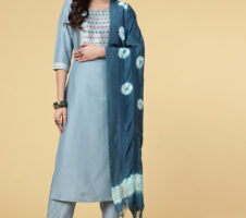 Women Party Wear Kurti Pant With Dupatta Set