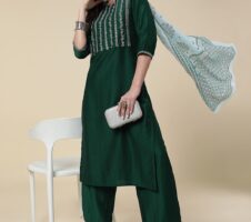 Women Stylish Daily Wear Kurti Pant With Dupatta Set