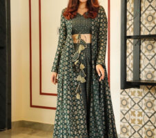 Green Wedding Style Indo Western For Women