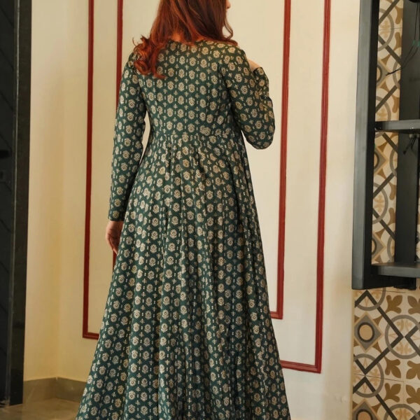 Green Wedding Style Indo Western For Women