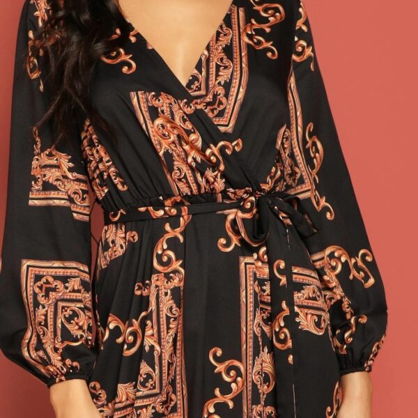 Black And Brown Stylish Party Wear Bsy Linen Maxi