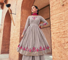 Georgette Party Wear Salwar Kameez with Thread and Embroidered Squence work