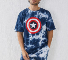 Blue Tie And Dye Stylish Oversize Men's Co Ord Set