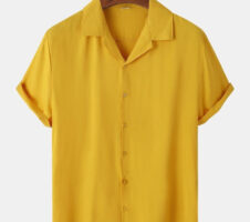 Musterd Colour Men's Casual Wear Cotton Blend Plain Shirt