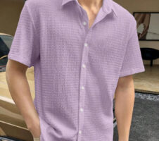 Levander Colour Men Casual Wear Cotton Structured Shirt