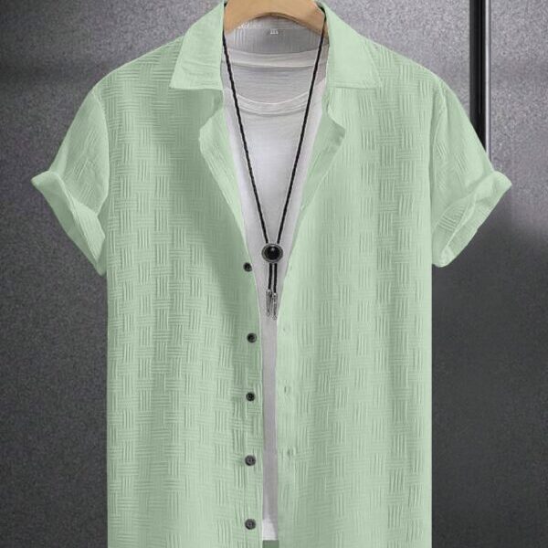 Pista Colour Men's Casual Wear Short Sleeve Shirt