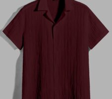 Maroon Color Half Sleeves Regular Fit Formal Shirt for Men