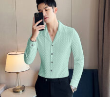 Light Green Stylish Full Sleeve Casual Wear Shirt For Men