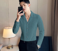 Green Stylish Full Sleeve Casual Wear Shirt For Men