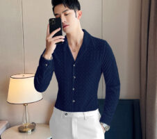 Blue Stylish Full Sleeve Casual Wear Shirt For Men