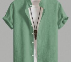 Faded Men Regular Fit Solid Casual Half Sleeves Shirt