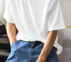 exclusive White Plain T-Shirt