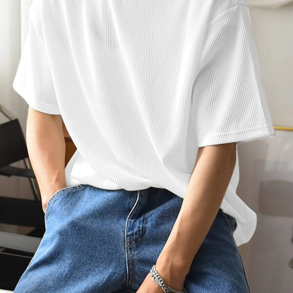 exclusive White Plain T-Shirt