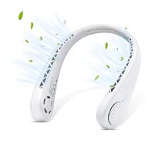 USB Portable Neck Fan, with Strong Airflow, Portable Cooling Fan Speed Adjustable
