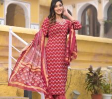 Beautiful and Elegant Designer Kurta Set with Bottom and Dupatta