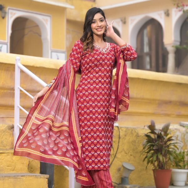 Beautiful and Elegant Designer Kurta Set with Bottom and Dupatta