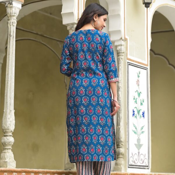 Aqua Blue color Simple and Beautiful Kurta set With Bottom and Dupatta