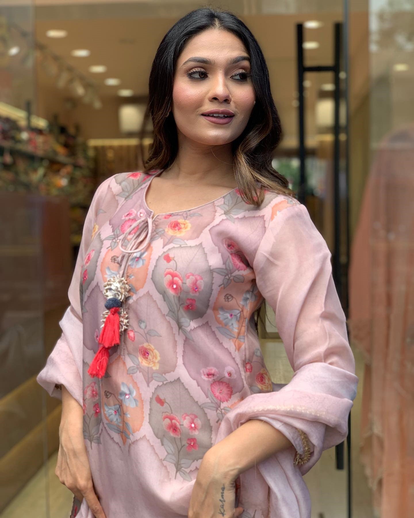 1718282030-897969611 Beautiful Heavy Party Wear Suit With Georgeous Dupatta Dropshipera