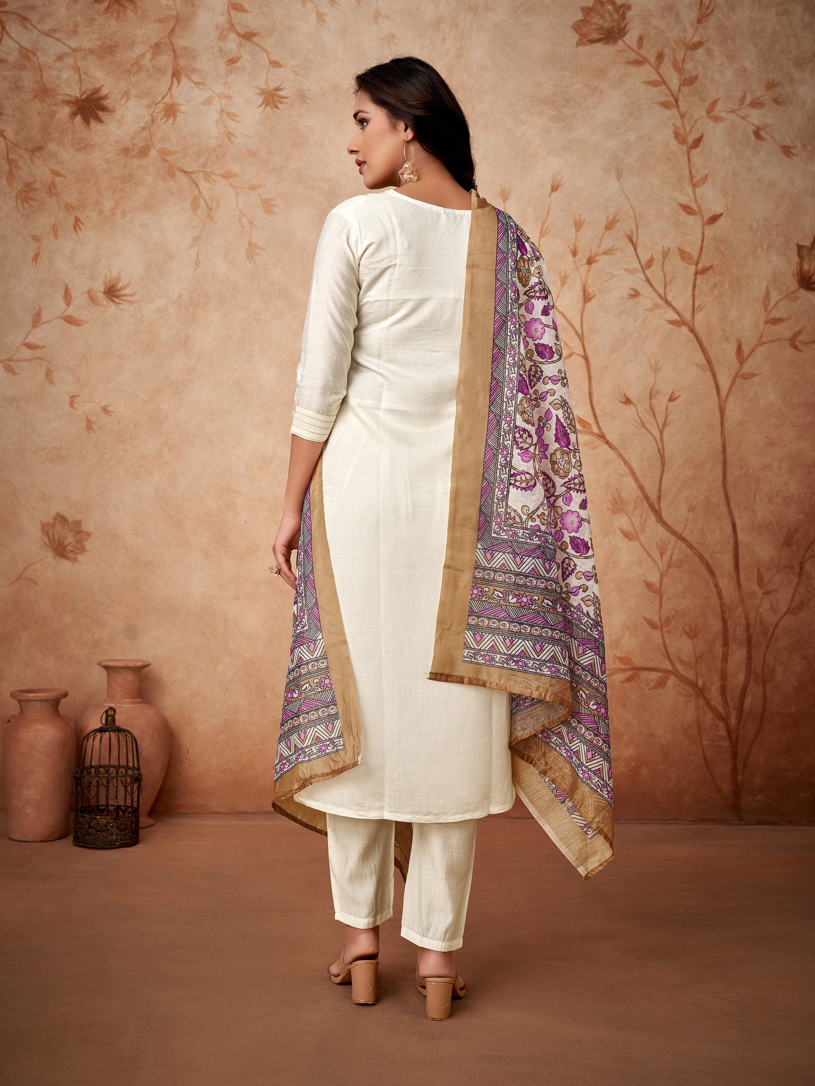 1722076952-634752873 Women Embroidered Straight Kurta with Pants & Dupatta in White Color Dropshipera