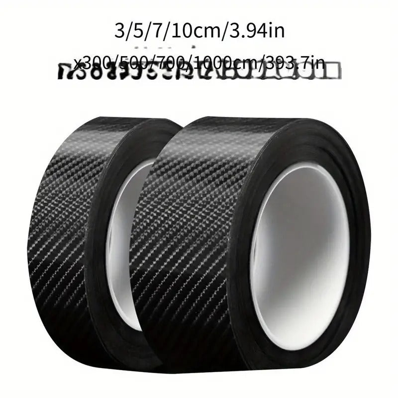1724783882497 High Gloss Anti Scratch Black Carbon Fiber Paint Protection Film Tape Mojo