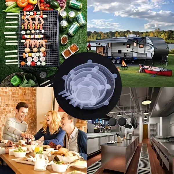 Silicone Lid Set Of 6