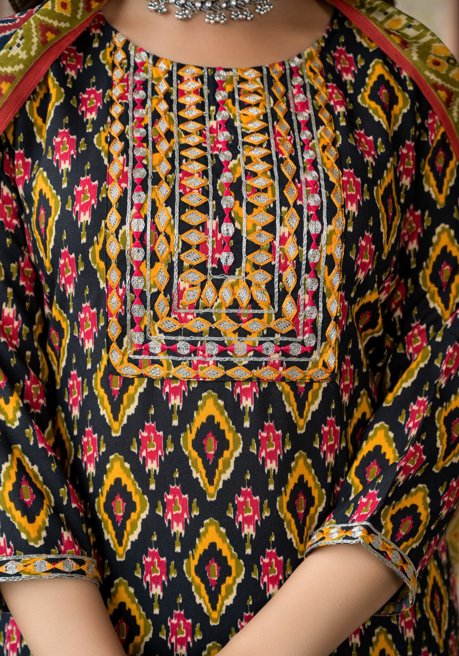 1725271186-735151868 Beautiful Designer Rayon Full Stiched Kurti Pant with Dupatta Dropshipera