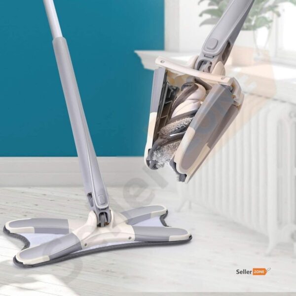 X MOP x-tmicrofiber mop Wet & Dry Mop (Grey)