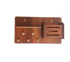 3 Lines Wooden Phone Stand & Keyholder