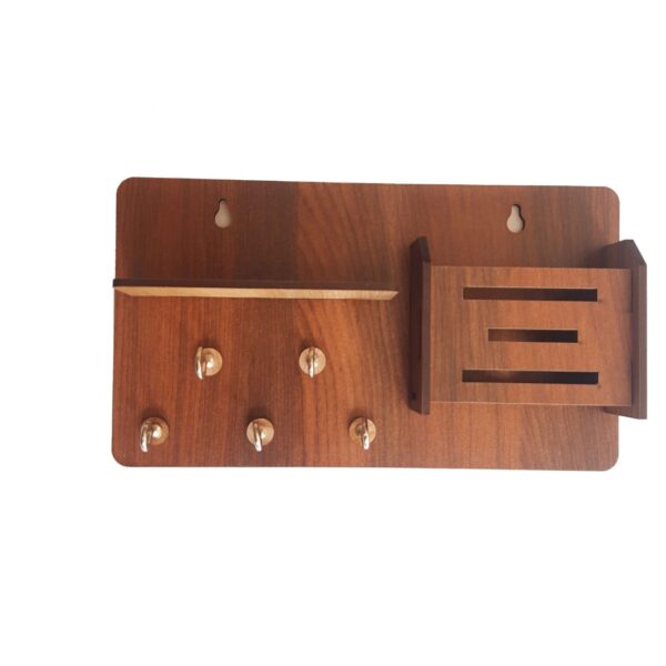 3 Lines Wooden Phone Stand & Keyholder