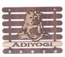 Adiyogi Wooden Keyholder