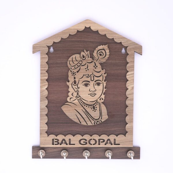 Bal Gopal Wooden Keyholder