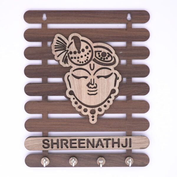 ShreenathJi Wooden Keyholder